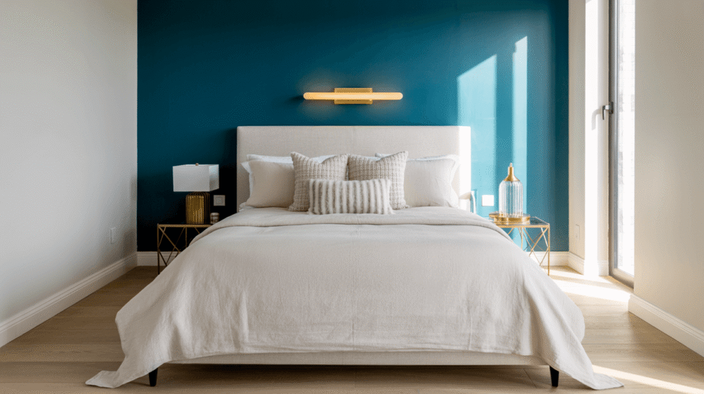 Teal Accent Wall
