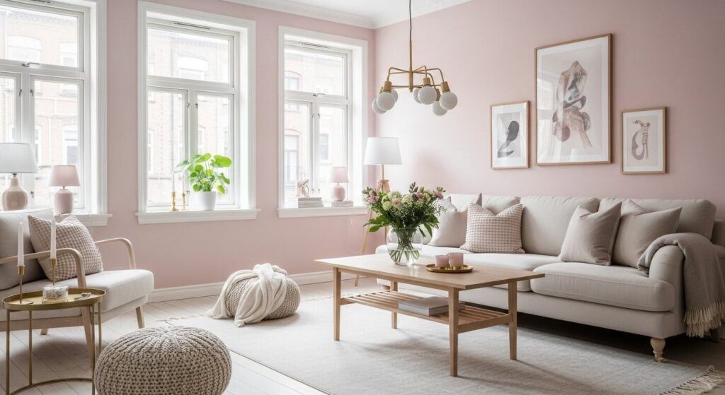 Blush Pink Walls for a Soft, Feminine Vibe