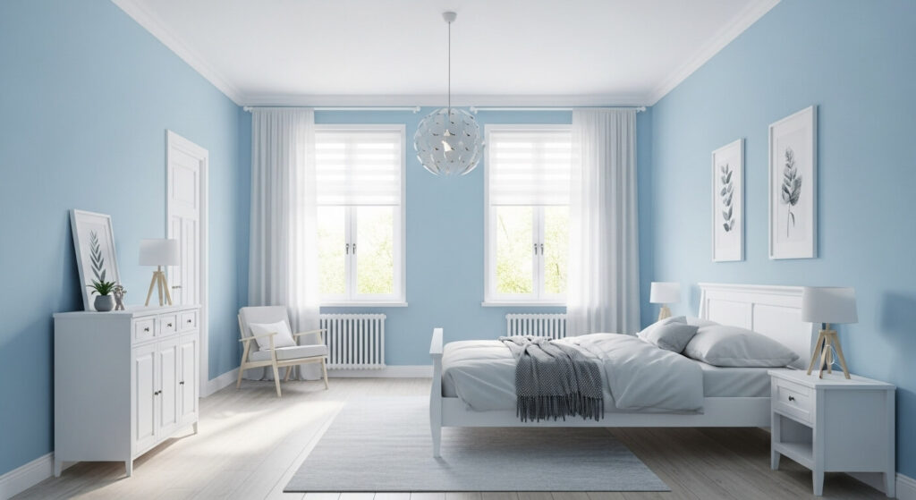 Sky Blue Walls for a Light & Airy Feel