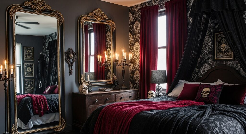 Gothic Mirrors with Ornate Frames