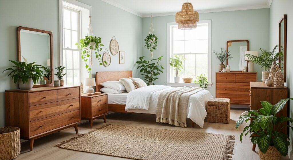 Green and Natural Wood Combo