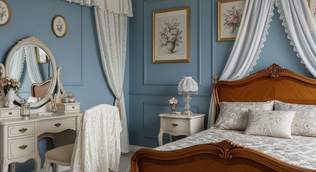 Dusty Blue for a Vintage Feel