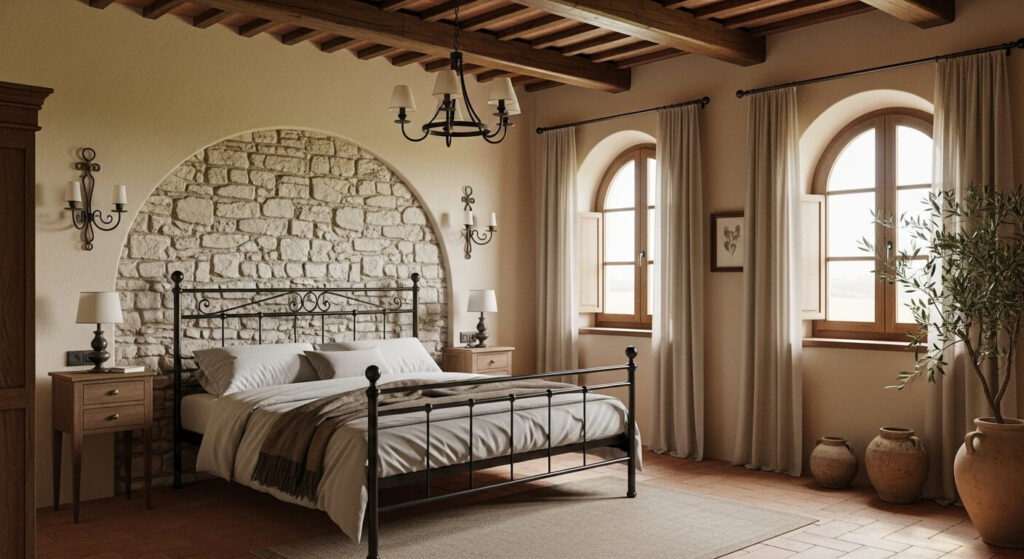 Stone or Faux-Stone Accent Wall