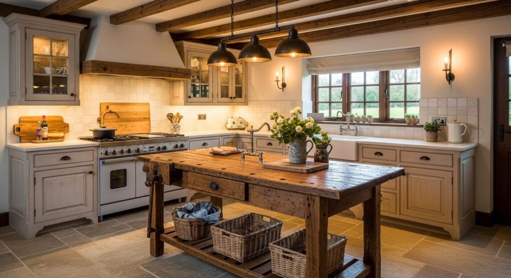 Rustic Kitchen Island