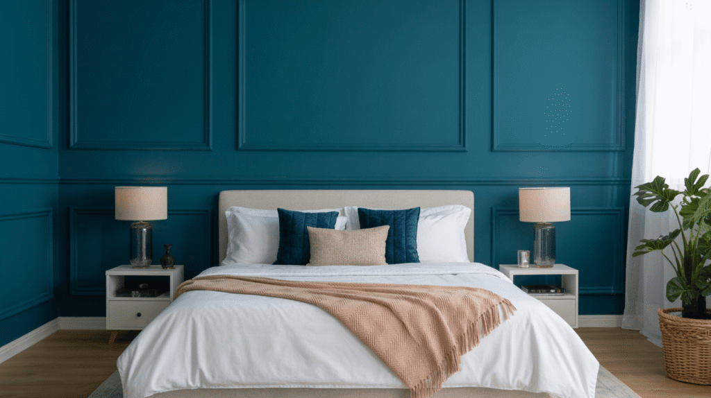Teal and White Contrast