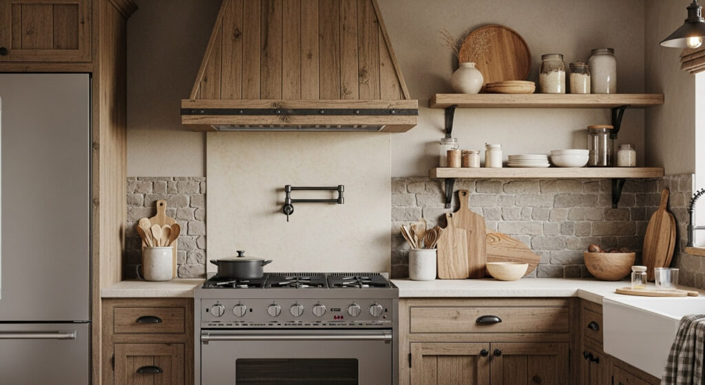Modern Appliances with Rustic Touches