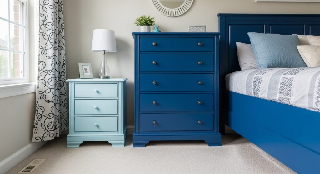 Blue Painted Furniture