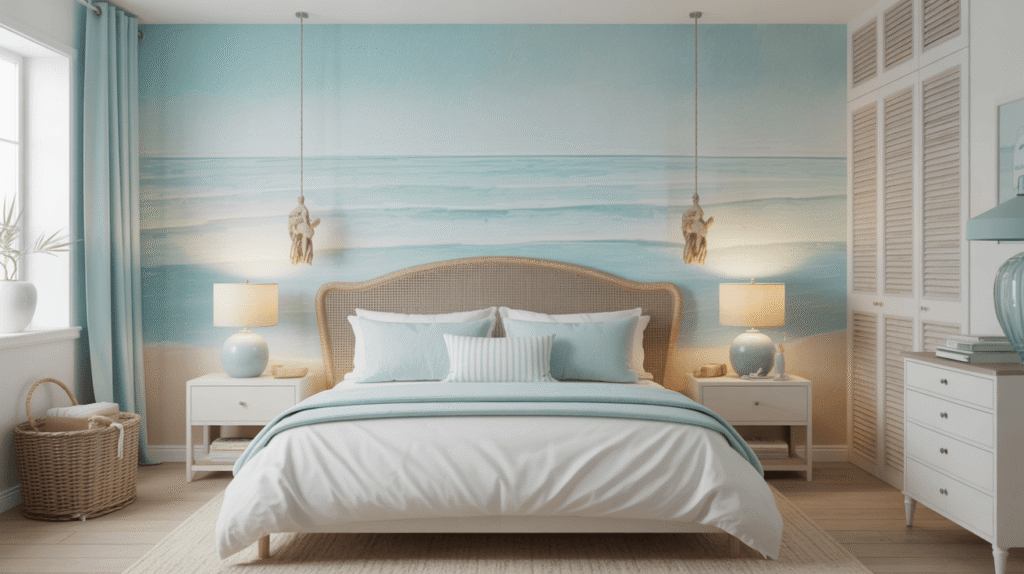 Light Blue Accent Wall