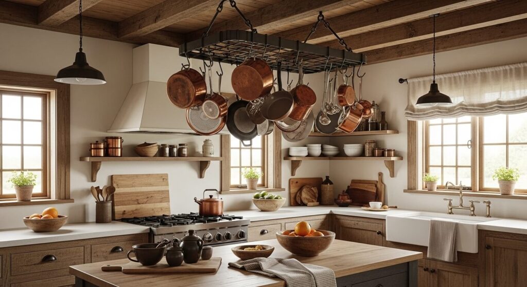 Hanging Pots and Utensils
