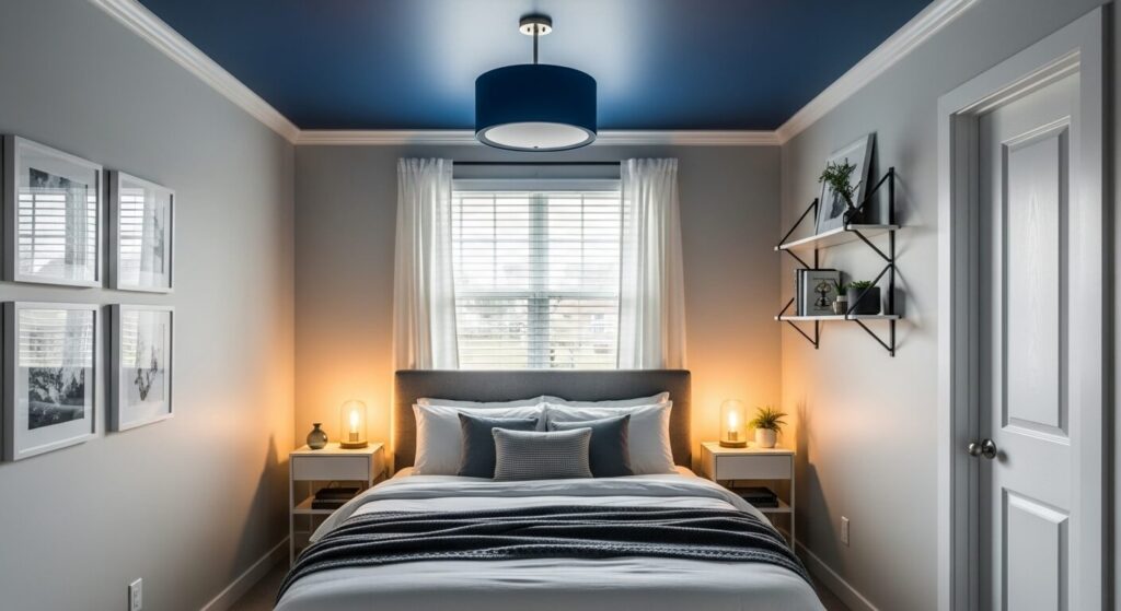 Blue Ceiling for a Unique Twist