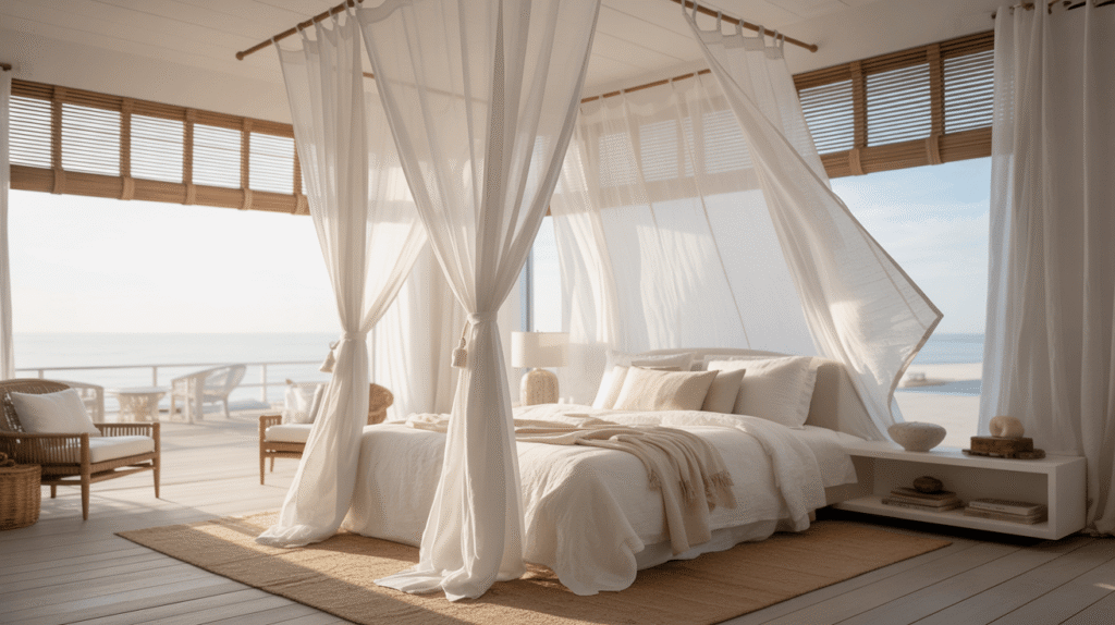 Sheer White Curtains