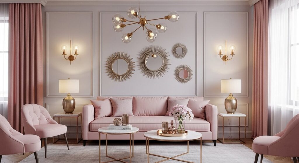 Mix Pink with Metallics