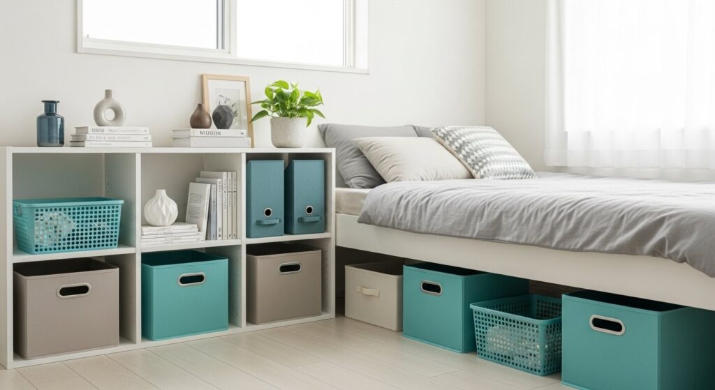Teal Storage Bins