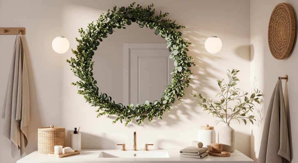 Frame It with Faux Greenery