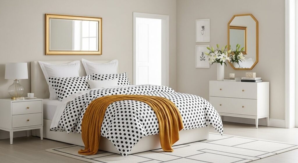 Black and White Polka Dot Set
