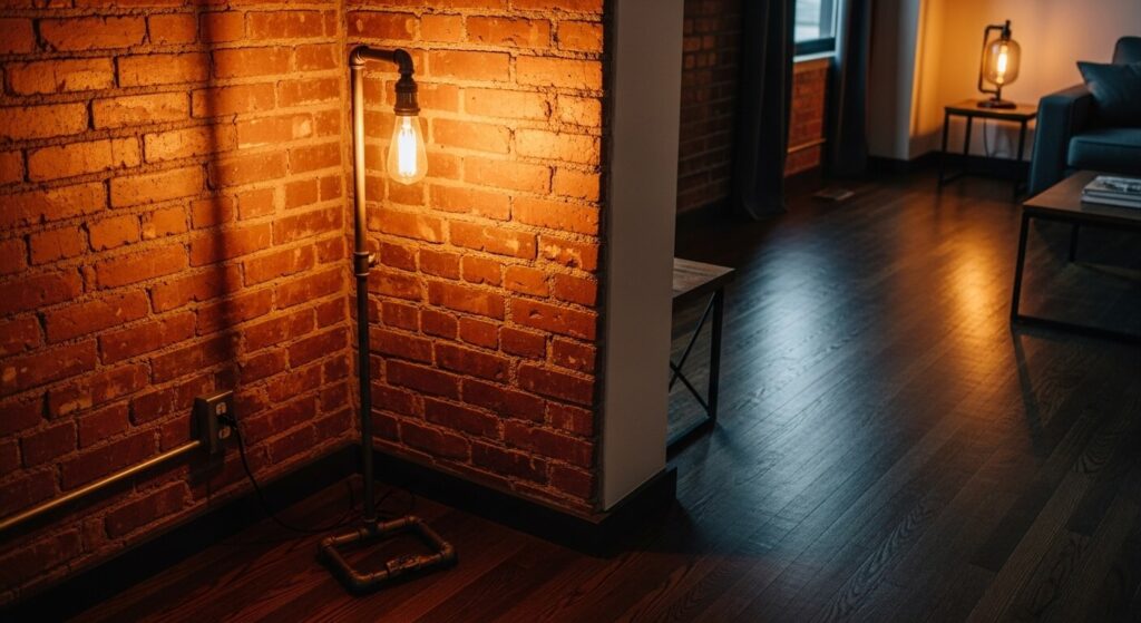 Pipe-Style Floor Lamp