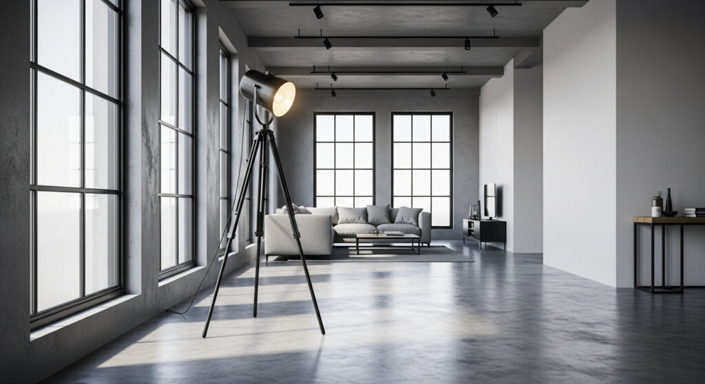 Tripod Metal Floor Lamp