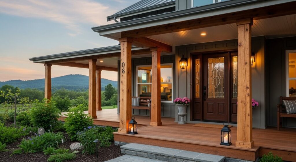Chunky Farmhouse Wood Columns