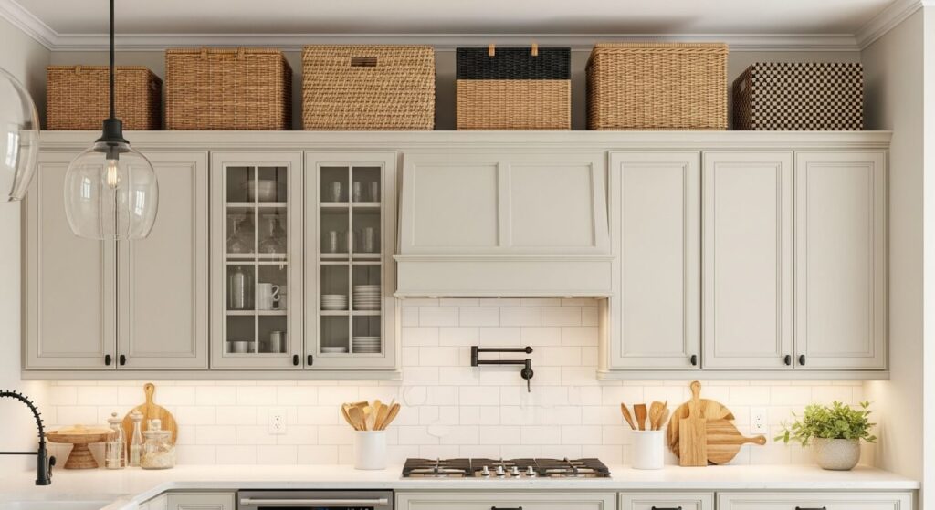 Add Baskets for Style & Storage