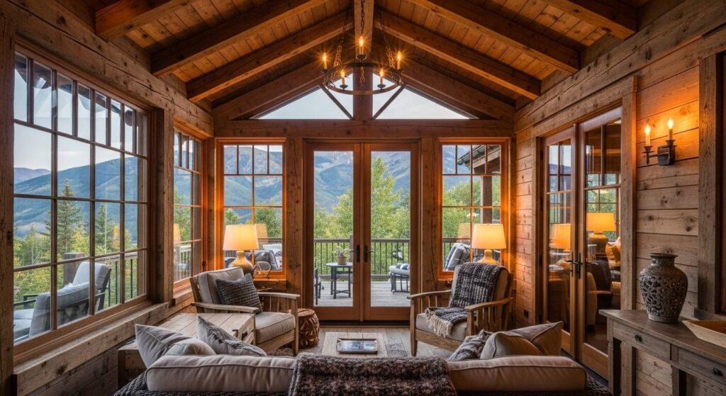 Rustic Wood & Glass Combo