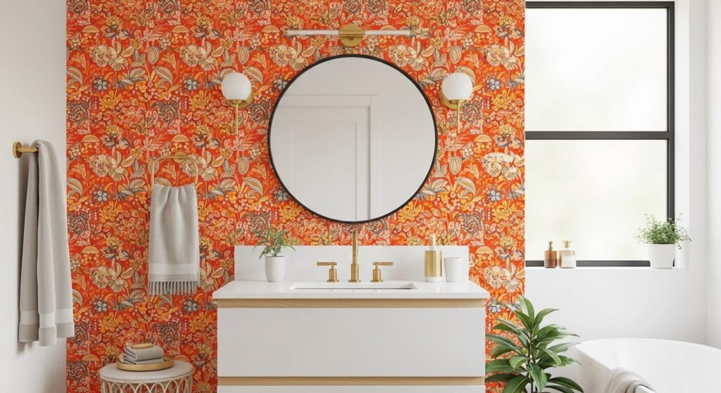 Bold Orange Wallpaper