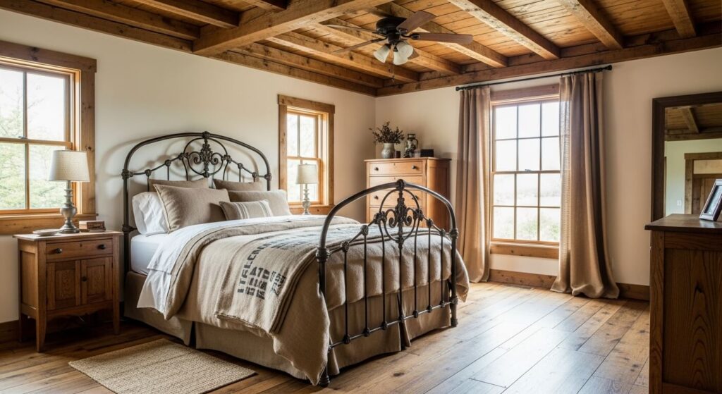Burlap-Inspired Textured Bedding