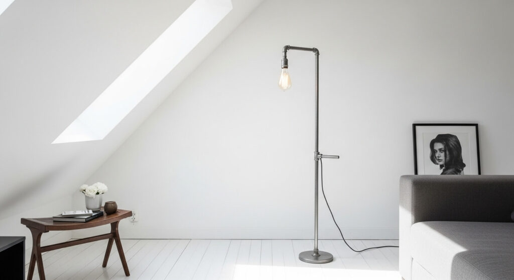 Minimalist Exposed Bulb Lamp