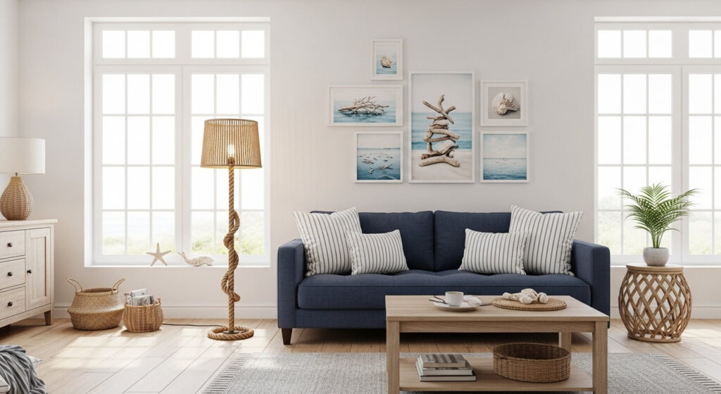 Rope-Wrapped Floor Lamp