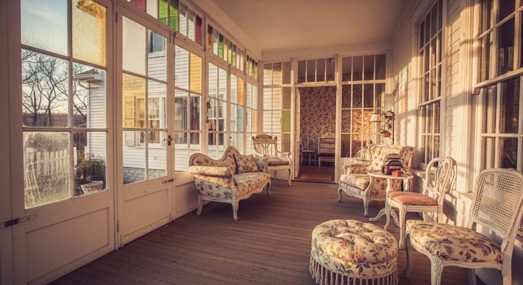 Vintage-Style Glass Porch