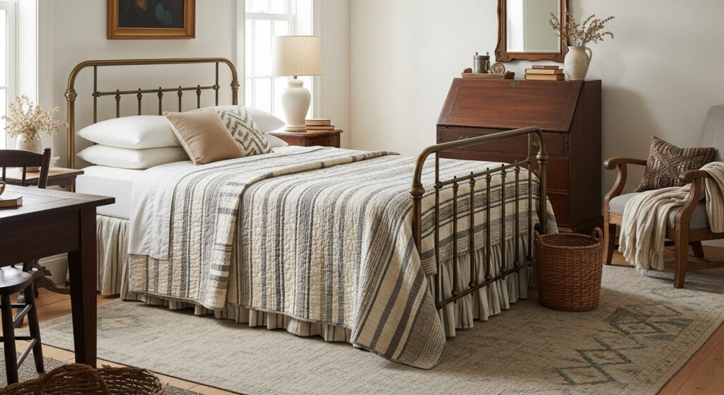 Striped Homespun Quilt
