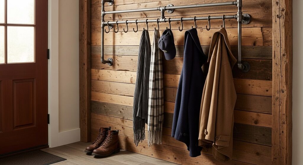 Exposed Pipe Coat Racks