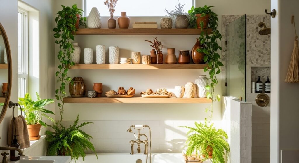 Open Shelving with Collected Decor