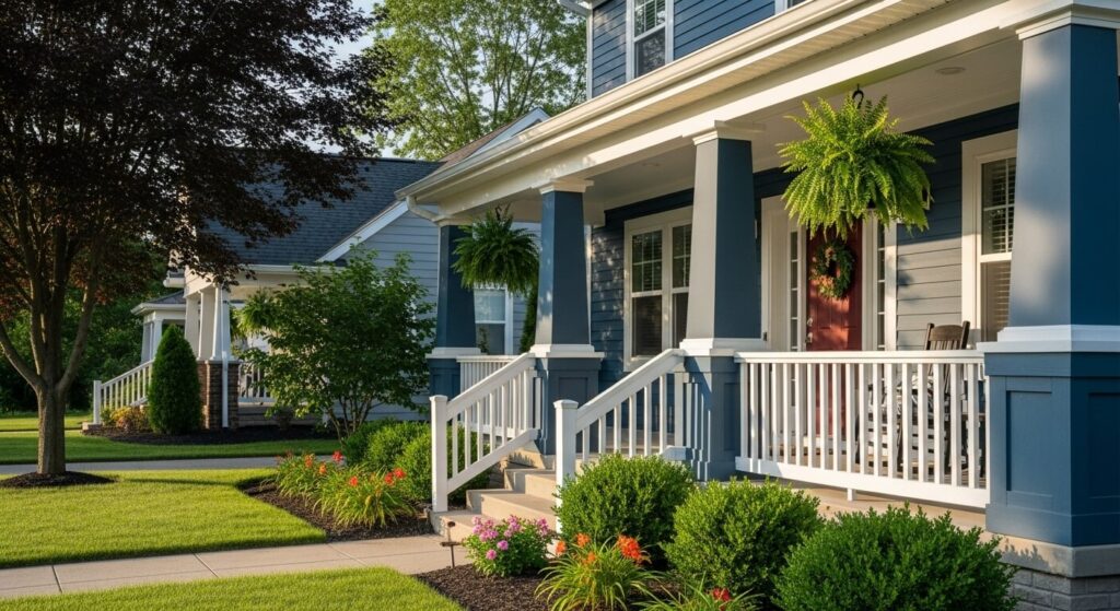 Painted Columns in a Pop Color