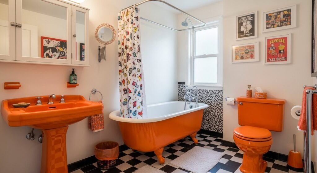 Retro Orange Fixtures
