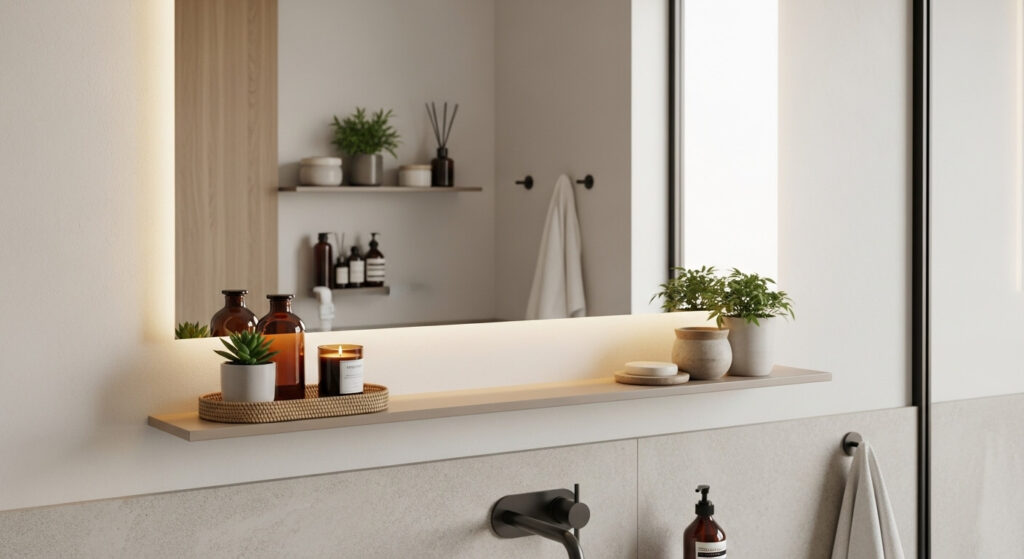 Minimal Floating Shelf Below