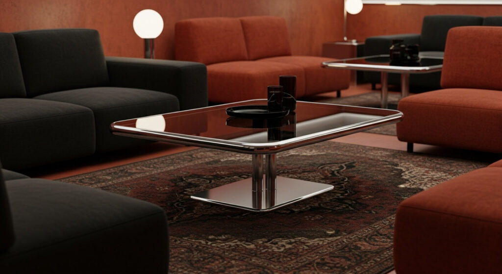 Chrome Cantilever Table