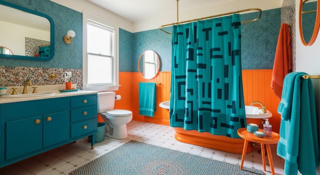Ombre Orange Gradient Walls