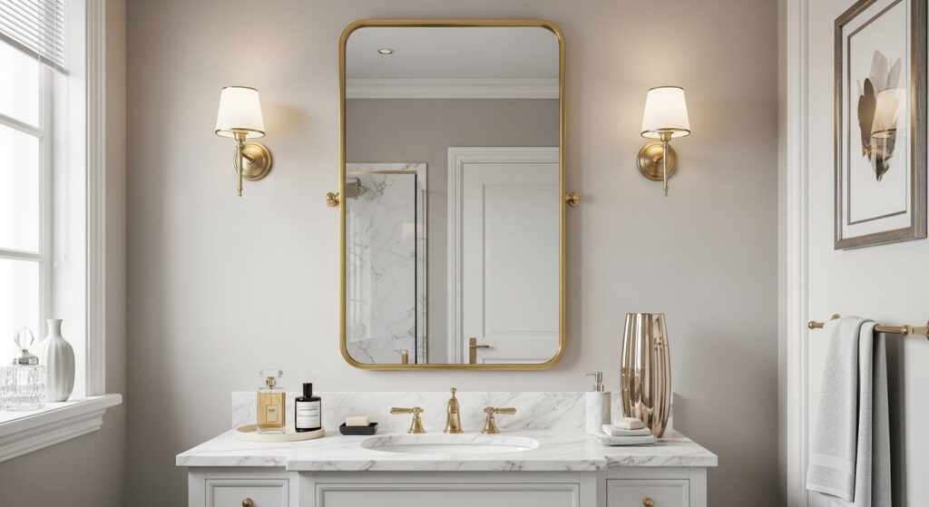 Brass or Gold Mirror Frame