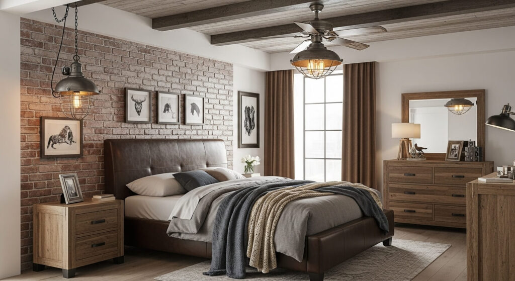 Quilted Leather Accent Set