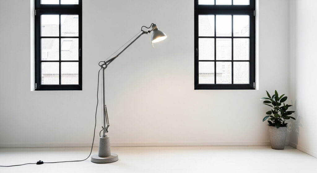 Concrete Base Floor Lamp