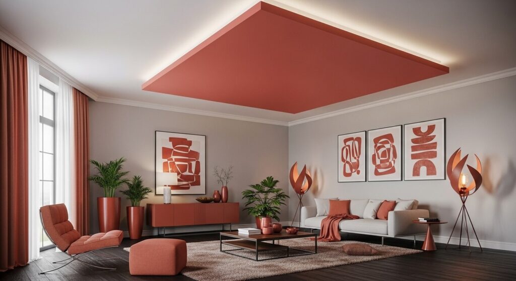 Color-Pop Dropped Ceiling