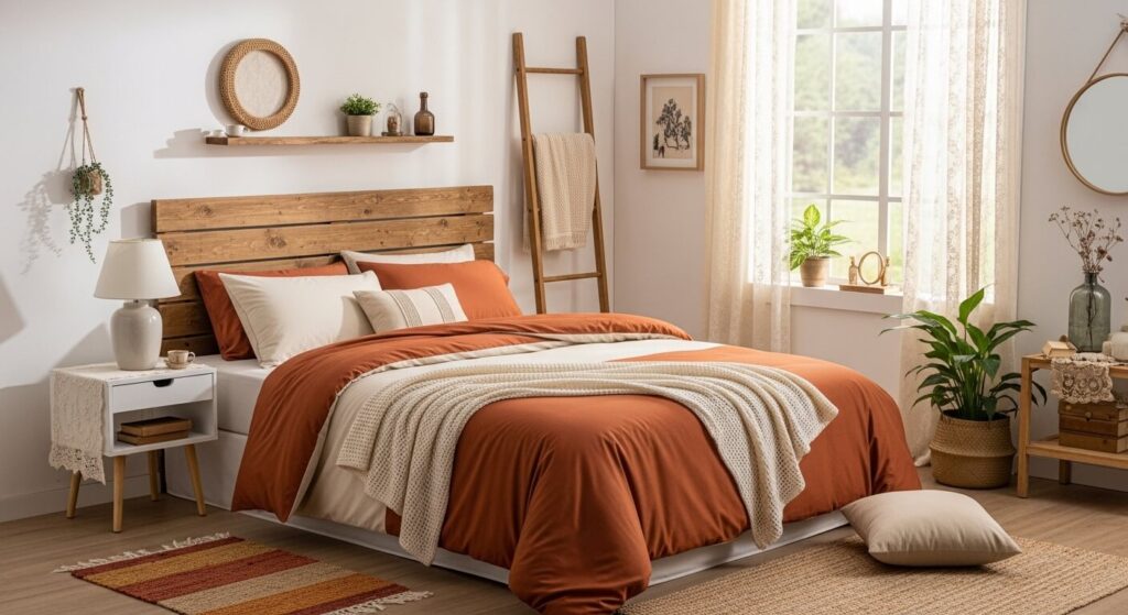 Two-Toned Rustic Bedding