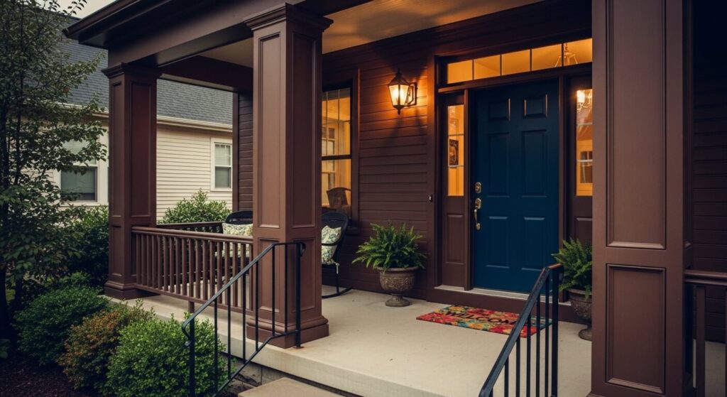 Square Columns with Decorative Trim