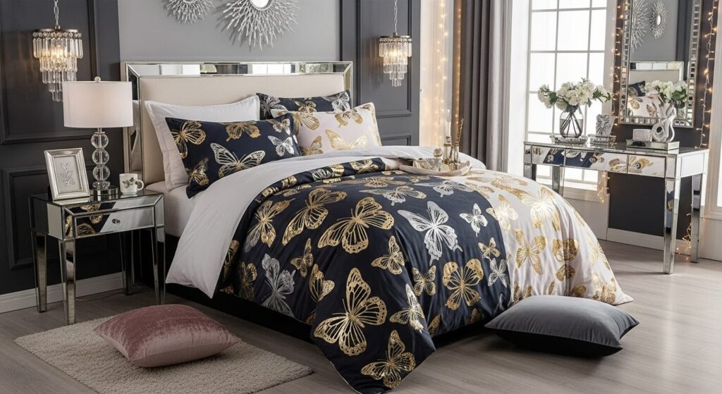 Metallic Butterfly Accents