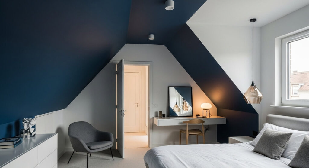 Highlight the Angles with Contrasting Paint