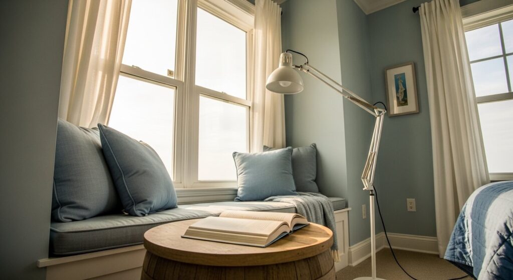 Adjustable Arm Lamp in Coastal White