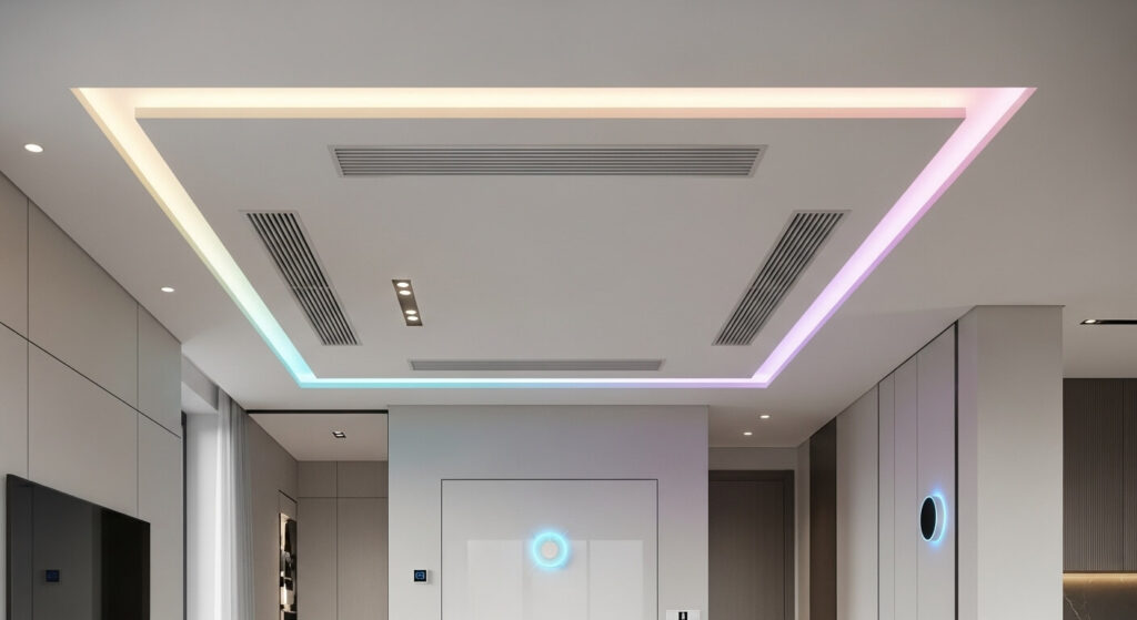 Hidden AC Vents & Smart Lighting