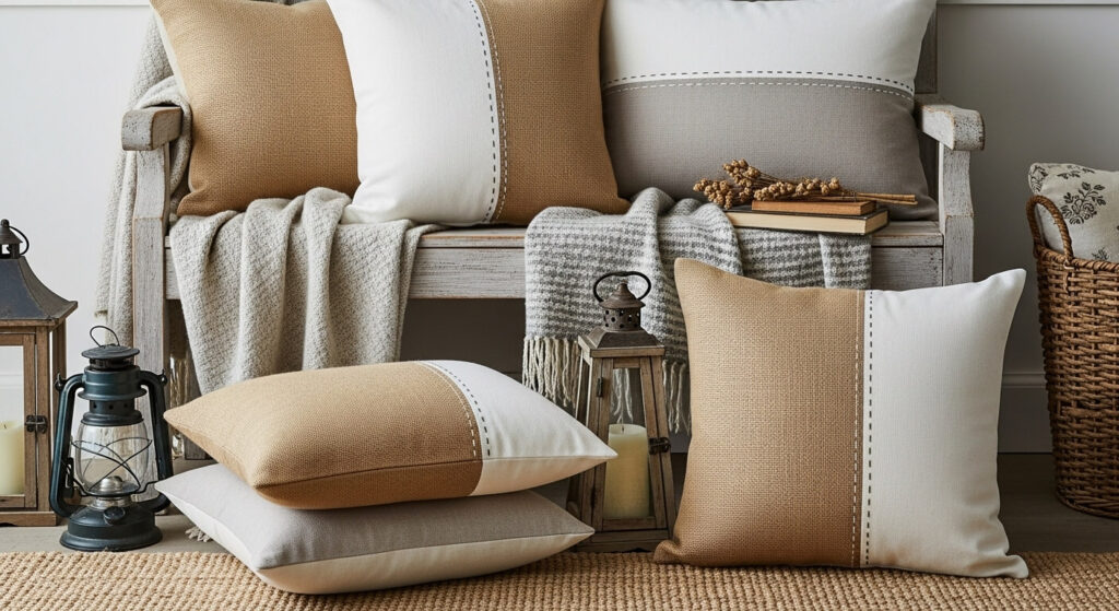 Burlap & Canvas Duo