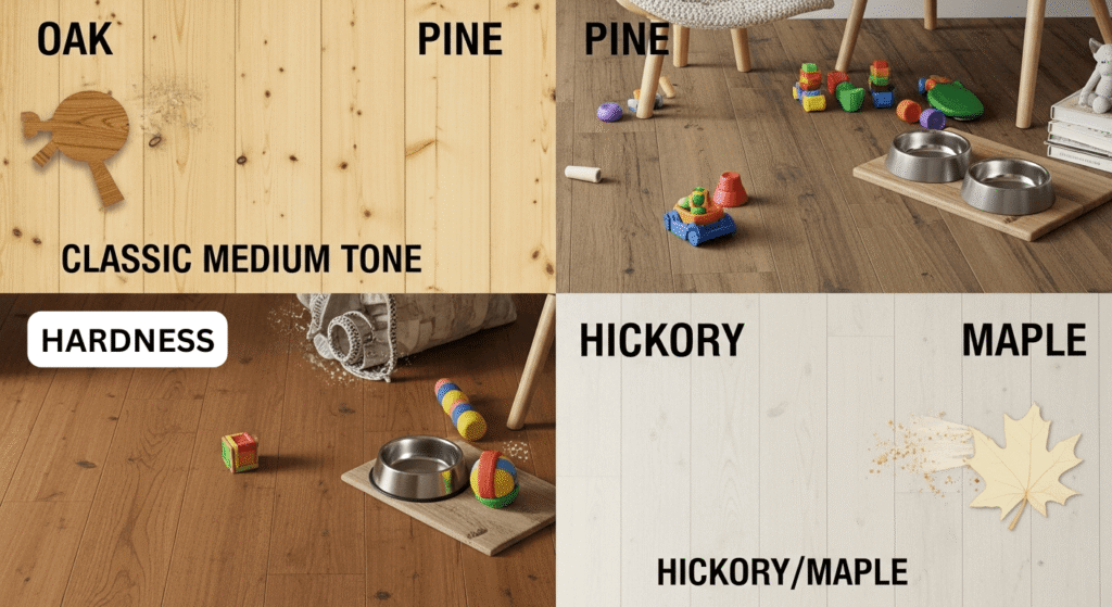 Different Woods, Different Hardness
