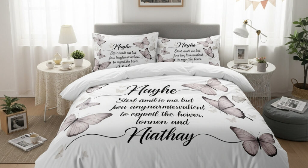 Personalized Butterfly Bedding
